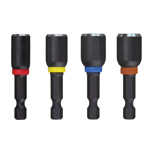 Milwaukee SHOCKWAVE™ Magnetic 50mm Nut Driver 4 Pce
1/4", 5/16", 3/8", 7/16" - 49664562 - Available at Power Tool Specialists, Carlton, Victoria, Australia.