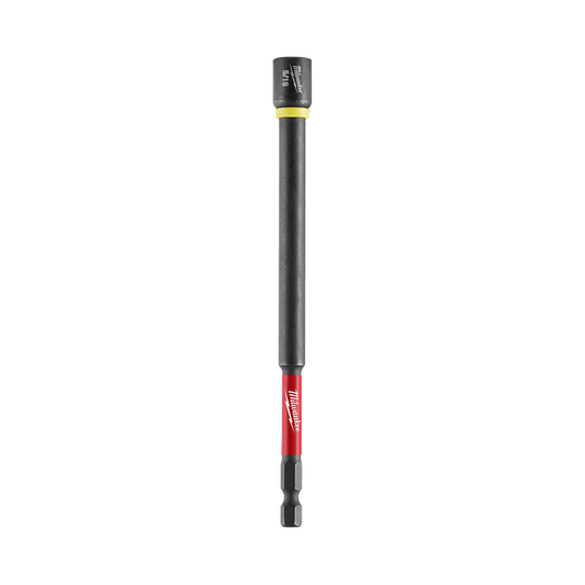 Milwaukee SHOCKWAVE™ Power Bit Magnetic Nut Driver 5/16" x 150mm (6") - 49664583 - Available at Power Tool Specialists, Carlton, Victoria, Australia.