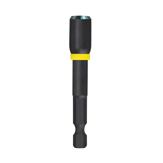 Milwaukee SHOCKWAVE™ Power Bit Magnetic Nutdriver 5/16"x 65mm (2-1/2") 10 Pce - 49664733A - Available at Power Tool Specialists, Carlton, Victoria, Australia.