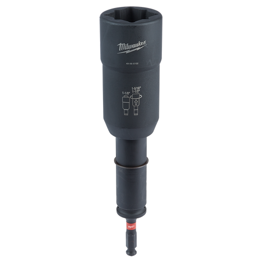 Milwaukee SHOCKWAVE™ LineMan's Transmission Utility Socket 3-in-1 - 49665102 - Available at Power Tool Specialists, Carlton, Victoria, Australia.