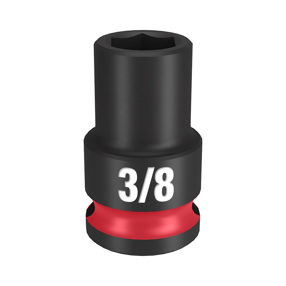 Milwaukee SHOCKWAVE™ 3/8" Drive 3/8" Standard 6 Point Impact Socket - 49666104 - Available at Power Tool Specialists, Carlton, Victoria, Australia.