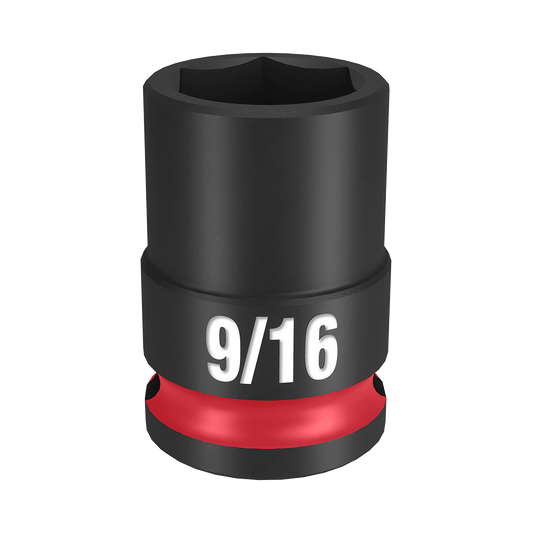 Milwaukee SHOCKWAVE™ 3/8" Drive 9/16" Standard 6 Point Impact Socket - 49666107 - Available at Power Tool Specialists, Carlton, Victoria, Australia.