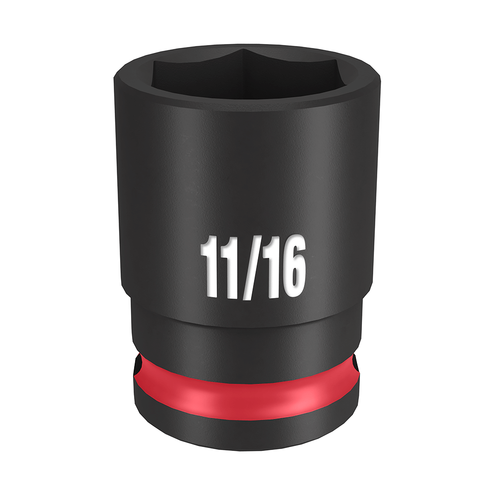 Milwaukee SHOCKWAVE™ 3/8" Drive 11/16" Standard 6 Point Impact Socket - 49666109 - Available at Power Tool Specialists, Carlton, Victoria, Australia.