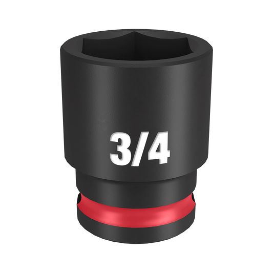 Milwaukee SHOCKWAVE™ 3/8" Drive 3/4" Standard 6 Point Impact Socket - 49666110 - Available at Power Tool Specialists, Carlton, Victoria, Australia.