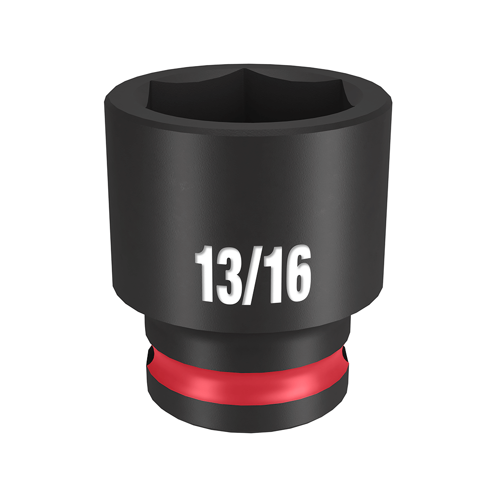 Milwaukee SHOCKWAVE™ 3/8" Drive 13/16" Standard 6 Point Impact Socket - 49666111 - Available at Power Tool Specialists, Carlton, Victoria, Australia.