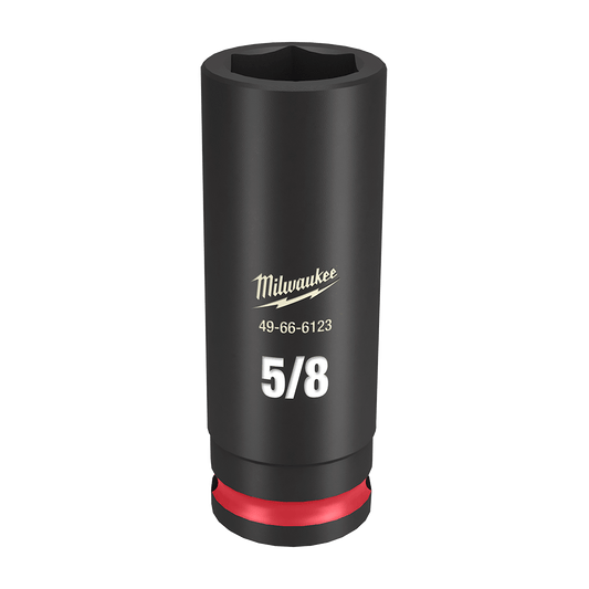Milwaukee SHOCKWAVE™ 3/8" Drive 5/8" Deep 6 Point Impact Socket - 49666123 - Available at Power Tool Specialists, Carlton, Victoria, Australia.