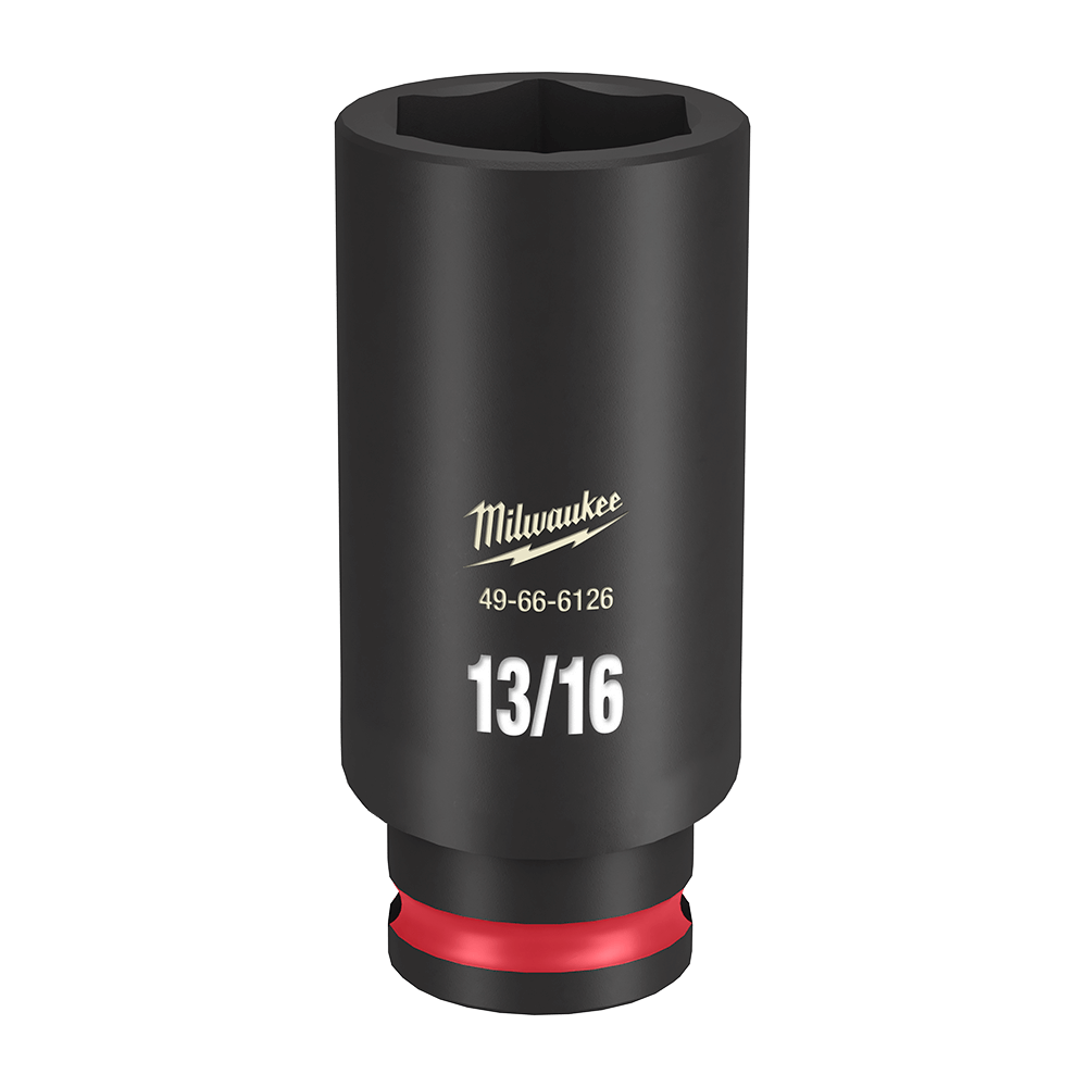Milwaukee SHOCKWAVE™ 3/8" Drive 13/16" Deep 6 Point Impact Socket - 49666126 - Available at Power Tool Specialists, Carlton, Victoria, Australia.