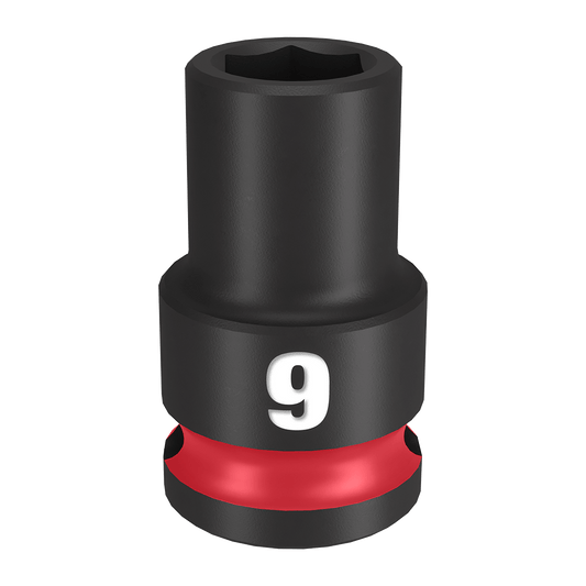 Milwaukee SHOCKWAVE™ 3/8" Drive 9mm Standard 6 Point Impact Socket - 49666133 - Available at Power Tool Specialists, Carlton, Victoria, Australia.