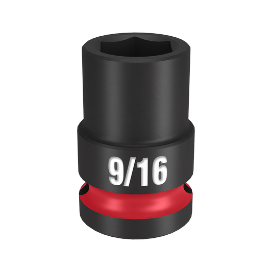 Milwaukee SHOCKWAVE™ 1/2" Drive 9/16" Standard 6 Point Impact Socket - 49666203 - Available at Power Tool Specialists, Carlton, Victoria, Australia.