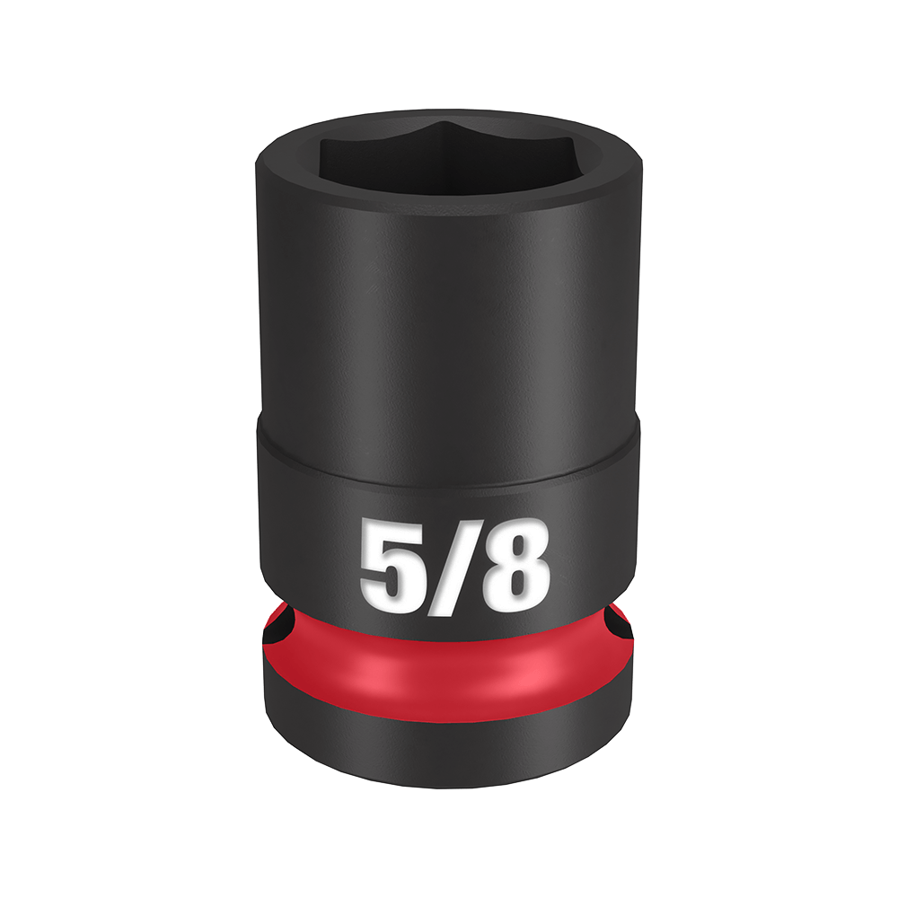 Milwaukee SHOCKWAVE™ 1/2" Drive 5/8" Standard 6 Point Impact Socket - 49666204 - Available at Power Tool Specialists, Carlton, Victoria, Australia.