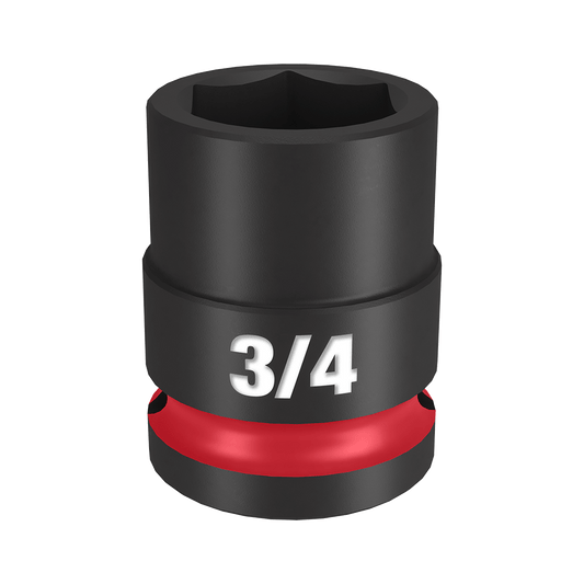 Milwaukee SHOCKWAVE™ 1/2" Drive 3/4" Standard 6 Point Impact Socket - 49666206 - Available at Power Tool Specialists, Carlton, Victoria, Australia.