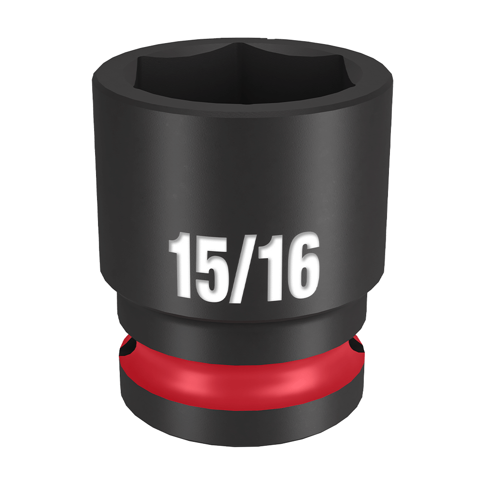 Milwaukee SHOCKWAVE™ 1/2" Drive 15/16" Standard 6 Point Impact Socket - 49666209 - Available at Power Tool Specialists, Carlton, Victoria, Australia.
