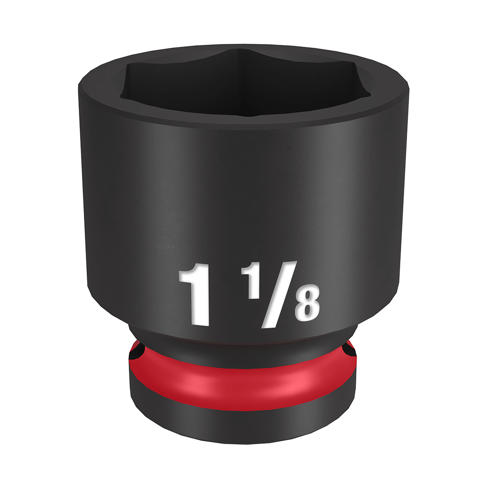 Milwaukee SHOCKWAVE™ 1/2" Drive 1-1/8"  Standard 6 Point Impact Socket - 49666212 - Available at Power Tool Specialists, Carlton, Victoria, Australia.