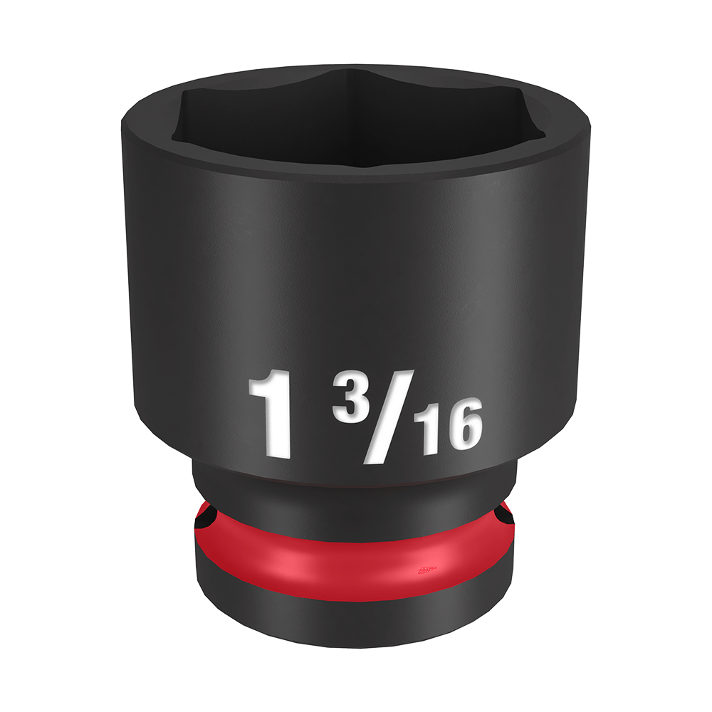 Milwaukee SHOCKWAVE™ 1/2" Drive 1-3/16" Standard 6 Point Impact Socket - 49666213 - Available at Power Tool Specialists, Carlton, Victoria, Australia.