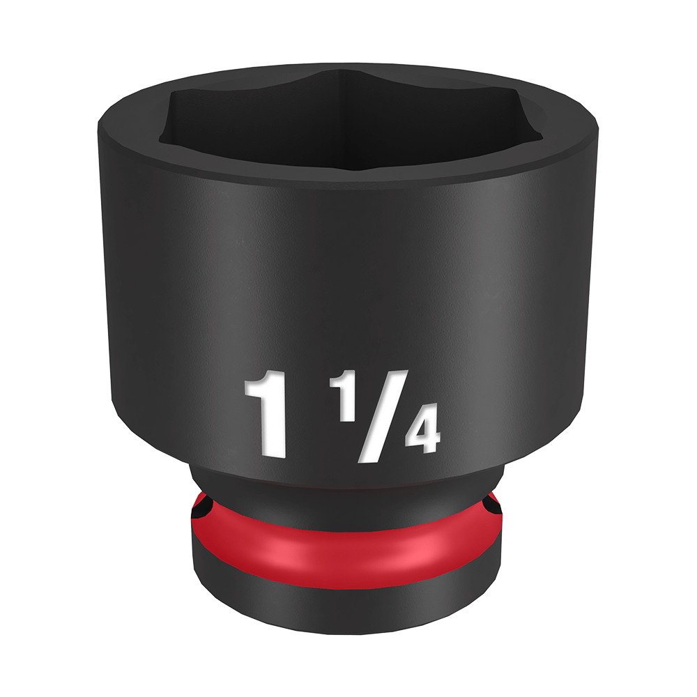 Milwaukee SHOCKWAVE™ 1/2" Drive 1-1/4" Standard 6 Point Impact Socket - 49666214 - Available at Power Tool Specialists, Carlton, Victoria, Australia.