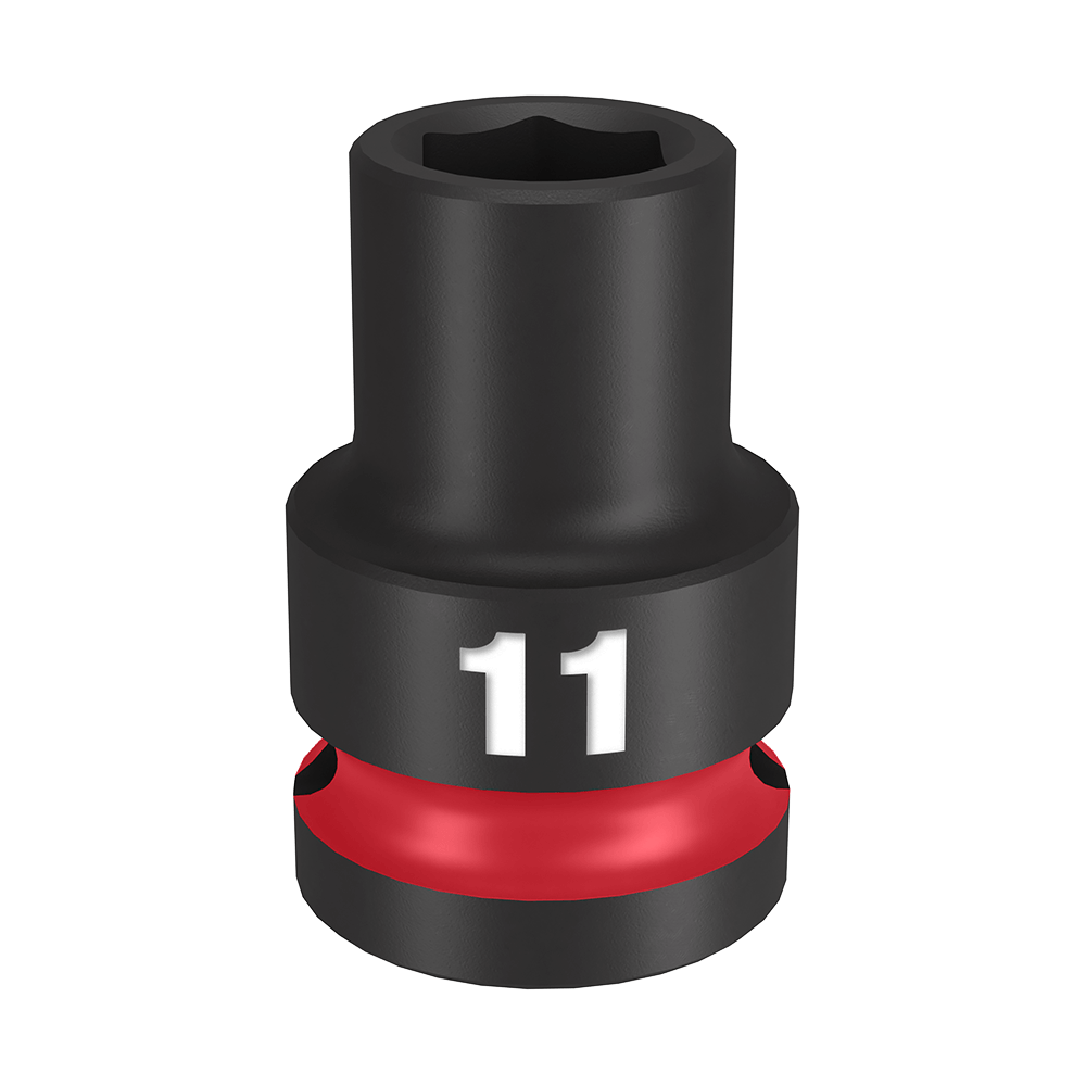 Milwaukee SHOCKWAVE™ 1/2" Drive 11mm Standard 6 Point Impact Socket - 49666243 - Available at Power Tool Specialists, Carlton, Victoria, Australia.