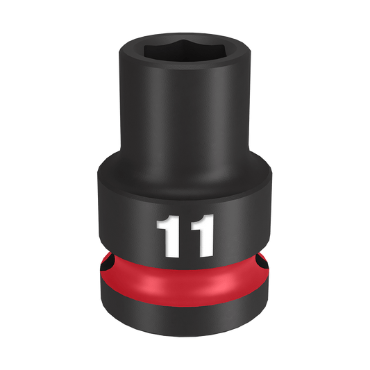 Milwaukee SHOCKWAVE™ 1/2" Drive 11mm Standard 6 Point Impact Socket - 49666243 - Available at Power Tool Specialists, Carlton, Victoria, Australia.