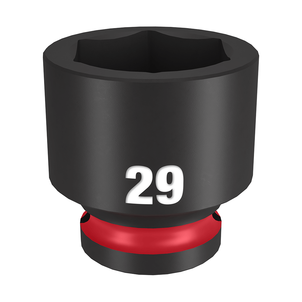Milwaukee SHOCKWAVE™ 1/2" Drive 29mm Standard 6 Point Impact Socket - 49666261 - Available at Power Tool Specialists, Carlton, Victoria, Australia.