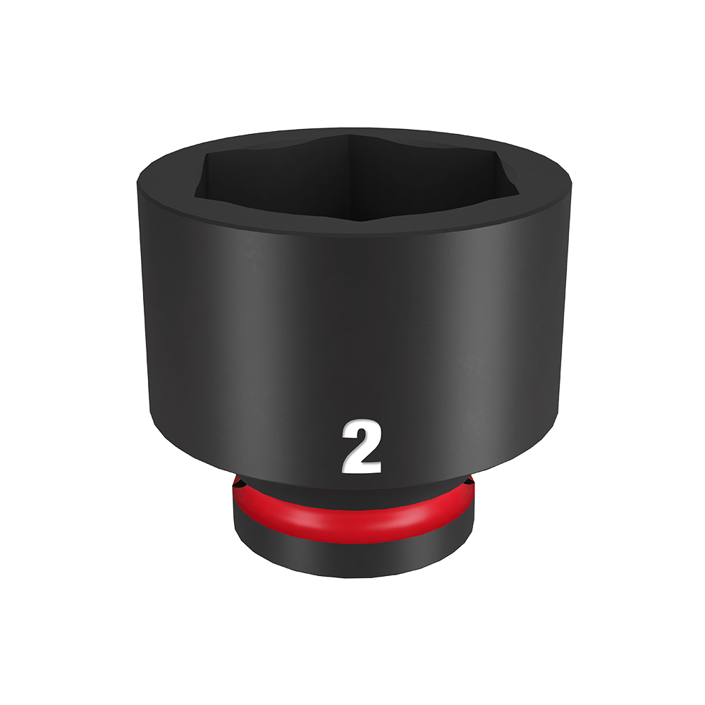 Milwaukee SHOCKWAVE™ 3/4" Drive 2" Standard 6 Point Impact Socket - 49666323 - Available at Power Tool Specialists, Carlton, Victoria, Australia.