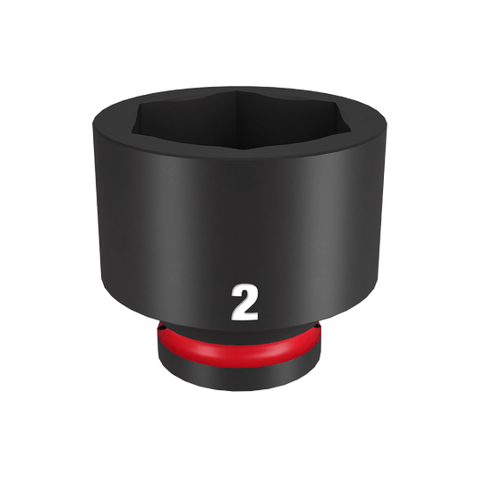 Milwaukee SHOCKWAVE™ 3/4" Drive 2" Standard 6 Point Impact Socket - 49666323 - Available at Power Tool Specialists, Carlton, Victoria, Australia.