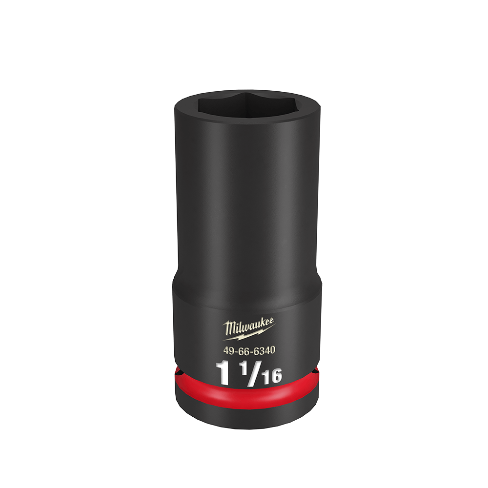 Milwaukee SHOCKWAVE™ 3/4" Drive 1-1/16" Deep 6 Point Impact Socket - 49666340 - Available at Power Tool Specialists, Carlton, Victoria, Australia.
