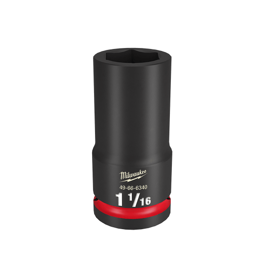 Milwaukee SHOCKWAVE™ 3/4" Drive 1-1/16" Deep 6 Point Impact Socket - 49666340 - Available at Power Tool Specialists, Carlton, Victoria, Australia.