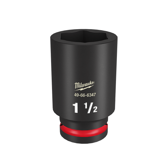 Milwaukee SHOCKWAVE™ 3/4" Drive 1-1/2" Deep 6 Point Impact Socket - 49666347 - Available at Power Tool Specialists, Carlton, Victoria, Australia.