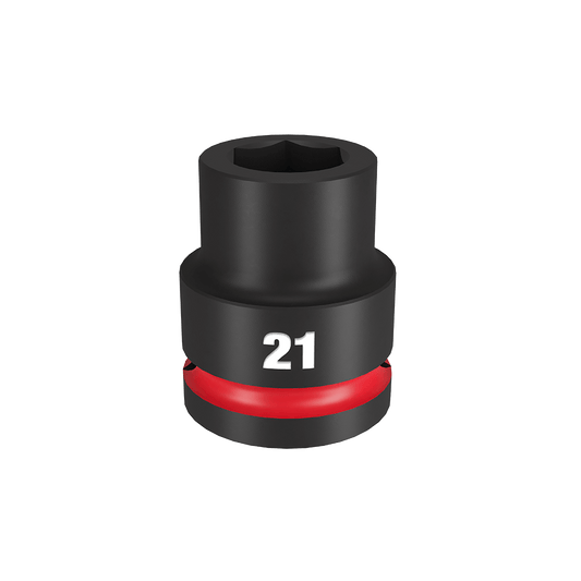 Milwaukee SHOCKWAVE™ 3/4" Drive 21mm Standard 6 Point Impact Socket - 49666359 - Available at Power Tool Specialists, Carlton, Victoria, Australia.