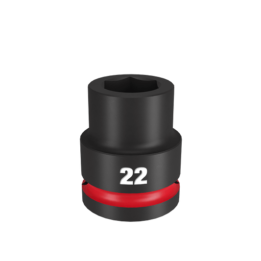 Milwaukee SHOCKWAVE™ 3/4" Drive 22mm Standard 6 Point Impact Socket - 49666360 - Available at Power Tool Specialists, Carlton, Victoria, Australia.