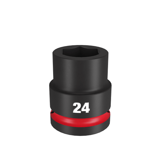 Milwaukee SHOCKWAVE™ 3/4" Drive 24mm Standard 6 Point Impact Socket - 49666362 - Available at Power Tool Specialists, Carlton, Victoria, Australia.