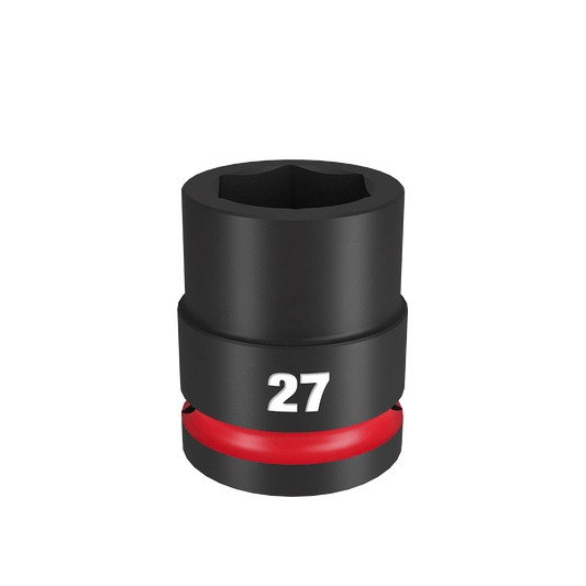 Milwaukee SHOCKWAVE™ 3/4" Drive 27mm Standard 6 Point Impact Socket - 49666365 - Available at Power Tool Specialists, Carlton, Victoria, Australia.