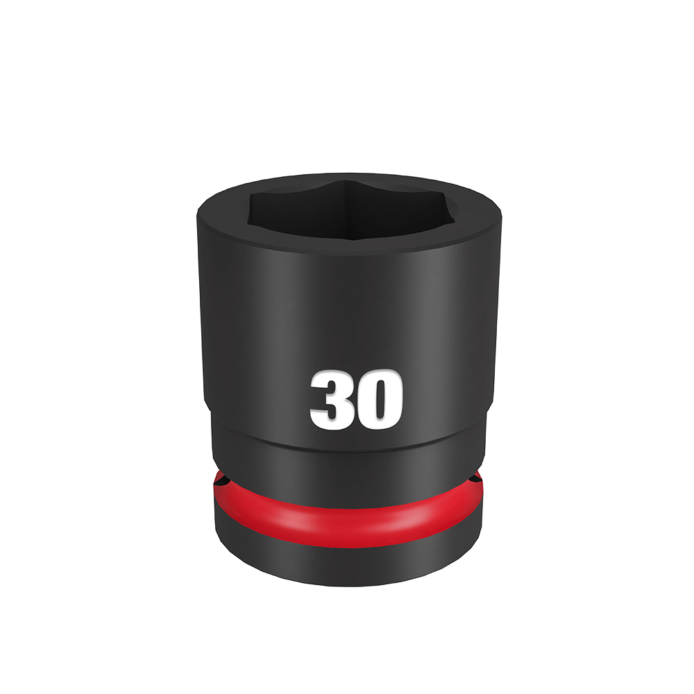 Milwaukee SHOCKWAVE™ 3/4" Drive 30mm Standard 6 Point Impact Socket - 49666368 - Available at Power Tool Specialists, Carlton, Victoria, Australia.