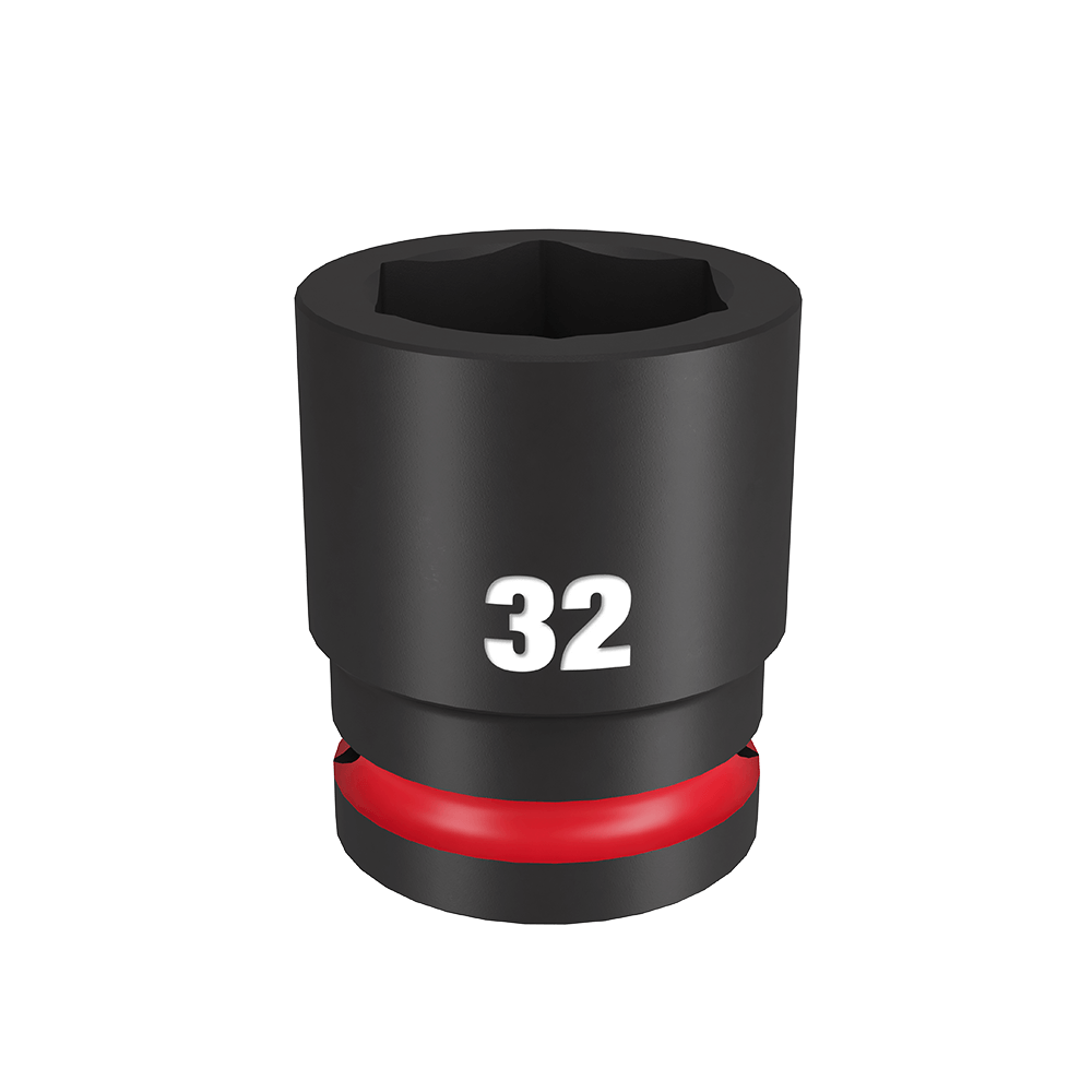Milwaukee SHOCKWAVE™ 3/4" Drive 32mm Standard 6 Point Impact Socket - 49666370 - Available at Power Tool Specialists, Carlton, Victoria, Australia.