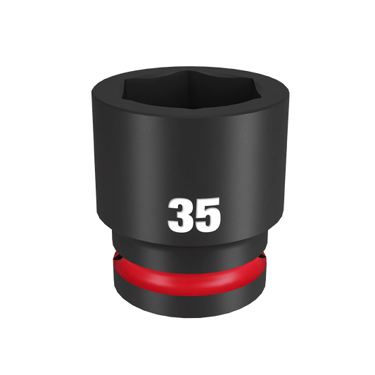 Milwaukee SHOCKWAVE™ 3/4" Drive 35mm Standard 6 Point Impact Socket - 49666373 - Available at Power Tool Specialists, Carlton, Victoria, Australia.