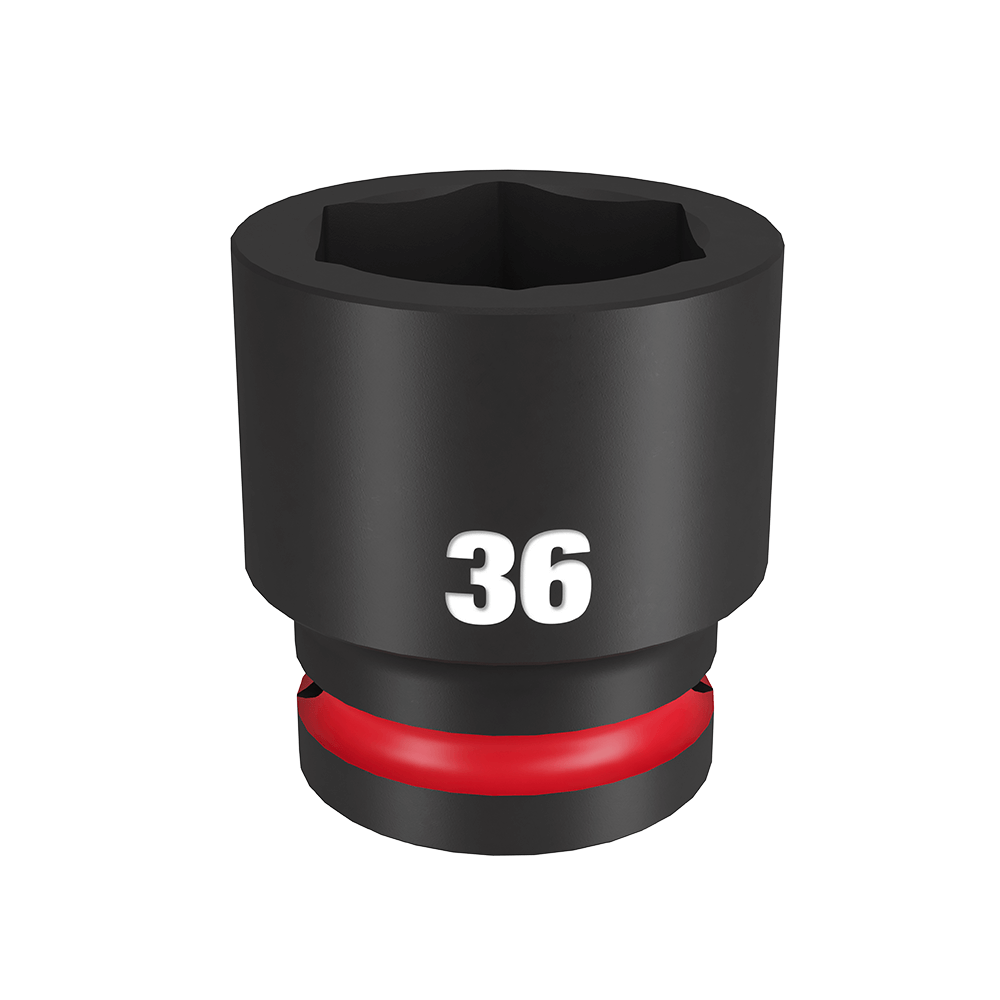 Milwaukee SHOCKWAVE™ 3/4" Drive 36mm Standard 6 Point Impact Socket - 49666374 - Available at Power Tool Specialists, Carlton, Victoria, Australia.