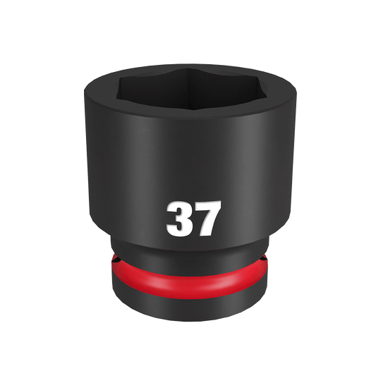 Milwaukee SHOCKWAVE™ 3/4" Drive 37mm Standard 6 Point Impact Socket - 49666375 - Available at Power Tool Specialists, Carlton, Victoria, Australia.