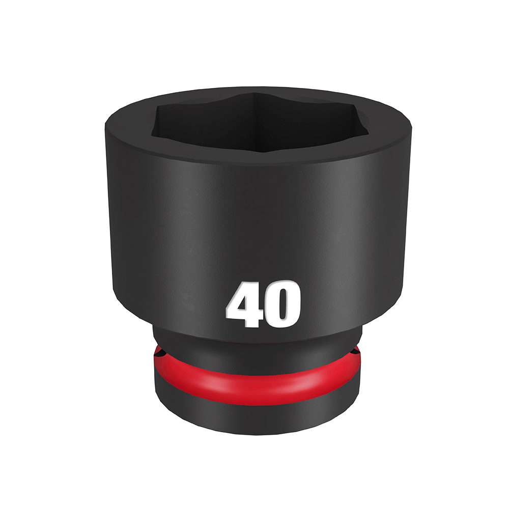 Milwaukee SHOCKWAVE™ 3/4" Drive 40mm Standard 6 Point Impact Socket - 49666378 - Available at Power Tool Specialists, Carlton, Victoria, Australia.