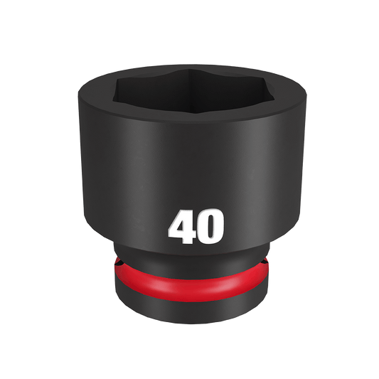 Milwaukee SHOCKWAVE™ 3/4" Drive 40mm Standard 6 Point Impact Socket - 49666378 - Available at Power Tool Specialists, Carlton, Victoria, Australia.