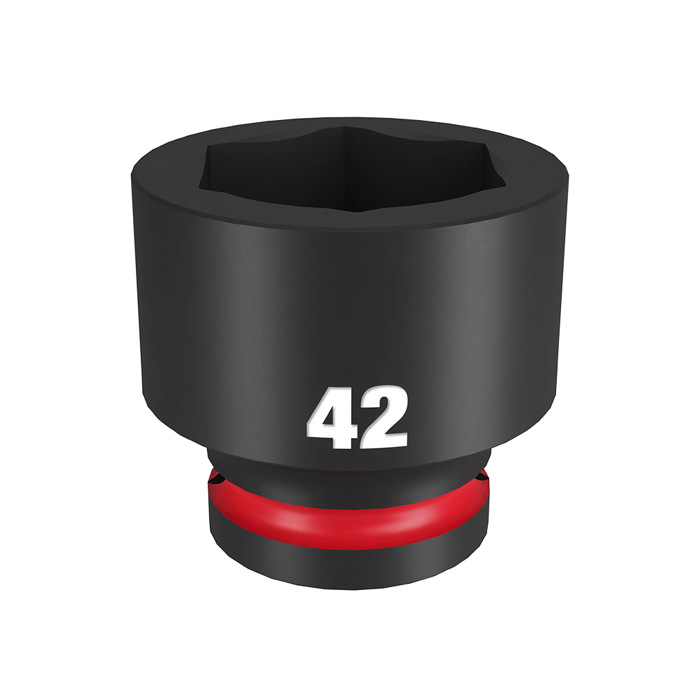 Milwaukee SHOCKWAVE™ 3/4" Drive 42mm Standard 6 Point Impact Socket - 49666380 - Available at Power Tool Specialists, Carlton, Victoria, Australia.