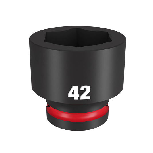 Milwaukee SHOCKWAVE™ 3/4" Drive 42mm Standard 6 Point Impact Socket - 49666380 - Available at Power Tool Specialists, Carlton, Victoria, Australia.