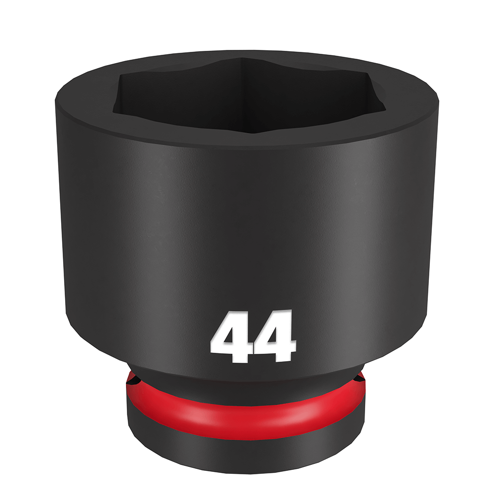 Milwaukee SHOCKWAVE™ 3/4" Drive 44mm Standard 6 Point Impact Socket - 49666382 - Available at Power Tool Specialists, Carlton, Victoria, Australia.