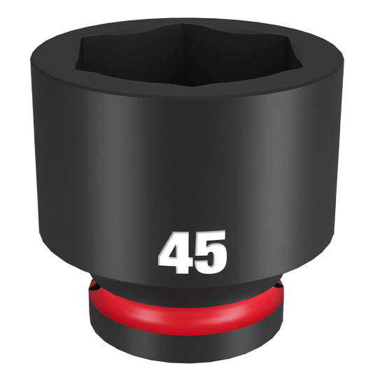 Milwaukee SHOCKWAVE™ 3/4" Drive 45mm Standard 6 Point Impact Socket - 49666383 - Available at Power Tool Specialists, Carlton, Victoria, Australia.
