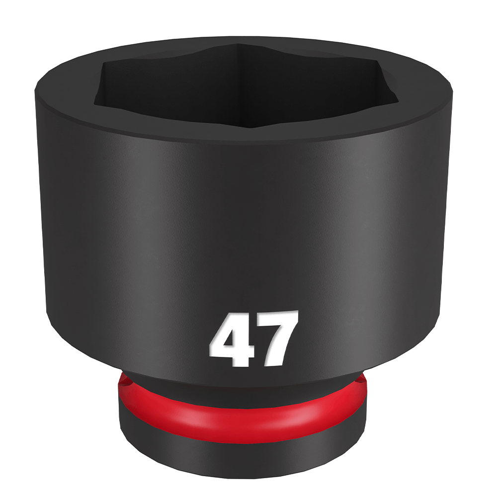 Milwaukee SHOCKWAVE™ 3/4" Drive 47mm Standard 6 Point Impact Socket - 49666385 - Available at Power Tool Specialists, Carlton, Victoria, Australia.