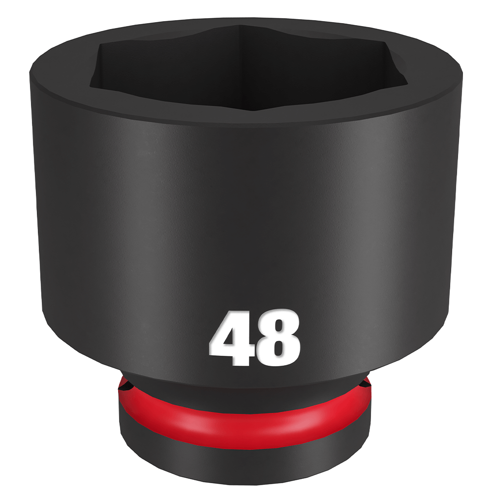 Milwaukee SHOCKWAVE™ 3/4" Drive 48mm Standard 6 Point Impact Socket - 49666386 - Available at Power Tool Specialists, Carlton, Victoria, Australia.
