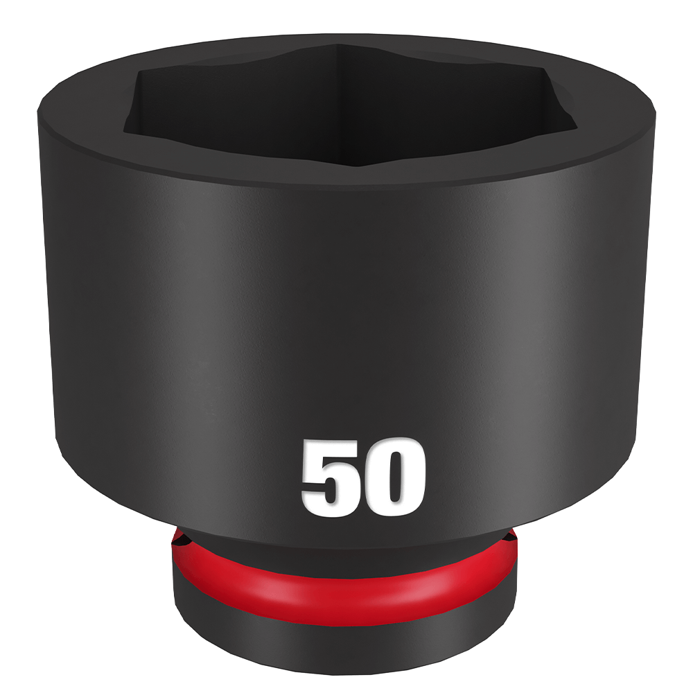 Milwaukee SHOCKWAVE™ 3/4" Drive 50mm Standard 6 Point Impact Socket - 49666388 - Available at Power Tool Specialists, Carlton, Victoria, Australia.