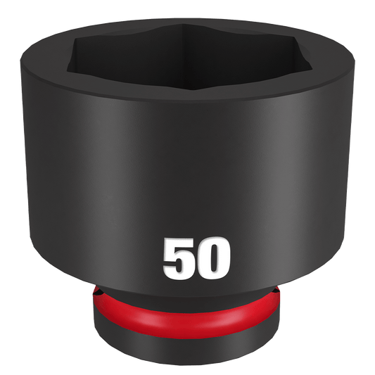 Milwaukee SHOCKWAVE™ 3/4" Drive 50mm Standard 6 Point Impact Socket - 49666388 - Available at Power Tool Specialists, Carlton, Victoria, Australia.