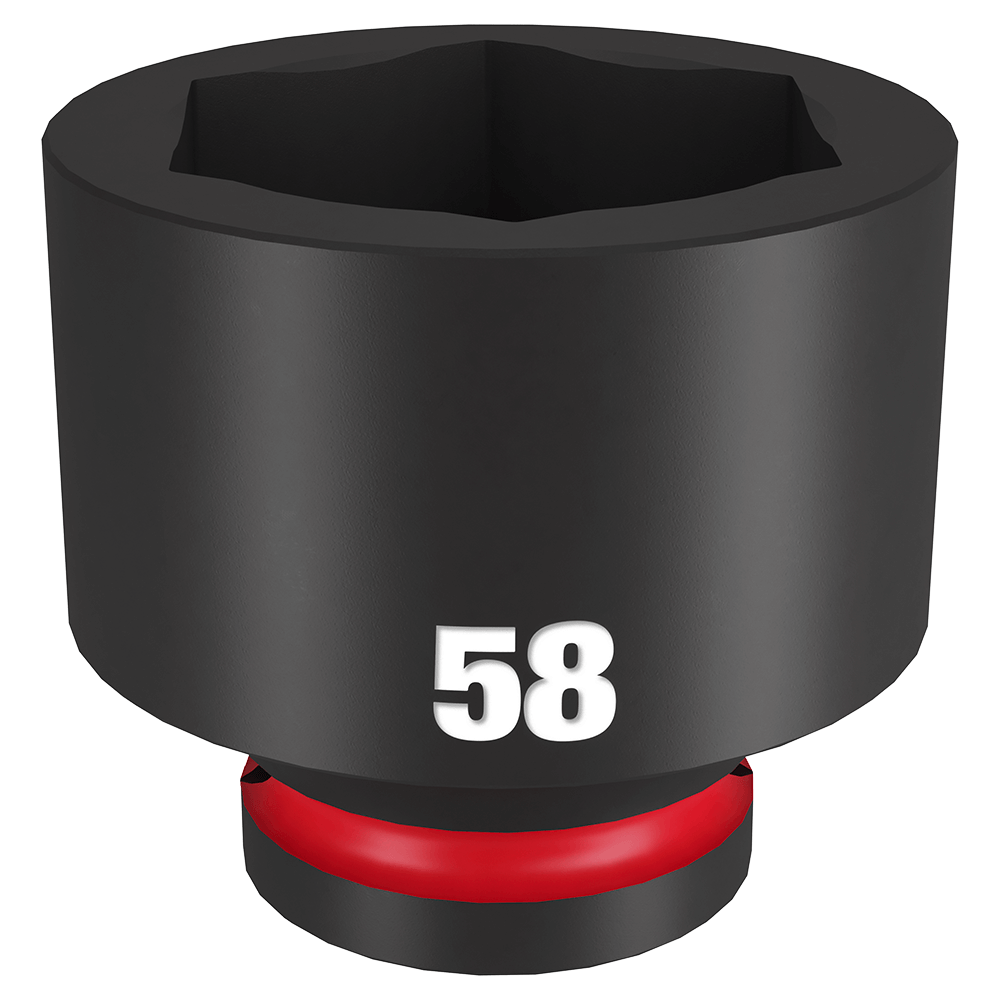 Milwaukee SHOCKWAVE™ 3/4" Drive 58mm Standard 6 Point Impact Socket   - 49666391 - Available at Power Tool Specialists, Carlton, Victoria, Australia.
