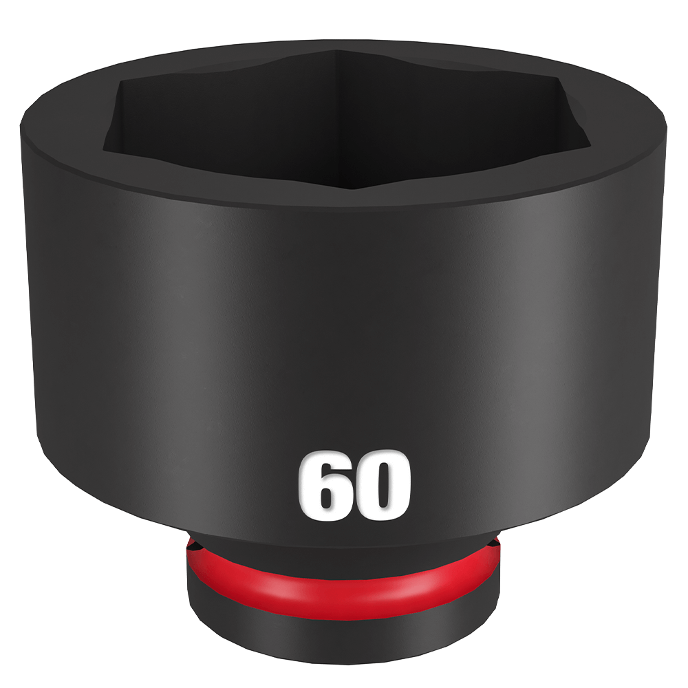 Milwaukee SHOCKWAVE™ 3/4" Drive 60mm Standard 6 Point Impact Socket - 49666392 - Available at Power Tool Specialists, Carlton, Victoria, Australia.