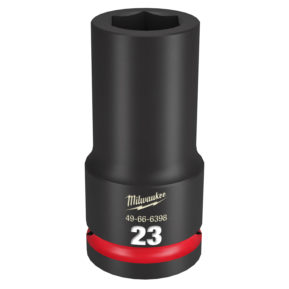 Milwaukee SHOCKWAVE™ 3/4" Drive 23mm Deep 6 Point Impact Socket - 49666398 - Available at Power Tool Specialists, Carlton, Victoria, Australia.