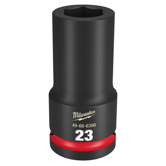 Milwaukee SHOCKWAVE™ 3/4" Drive 23mm Deep 6 Point Impact Socket - 49666398 - Available at Power Tool Specialists, Carlton, Victoria, Australia.